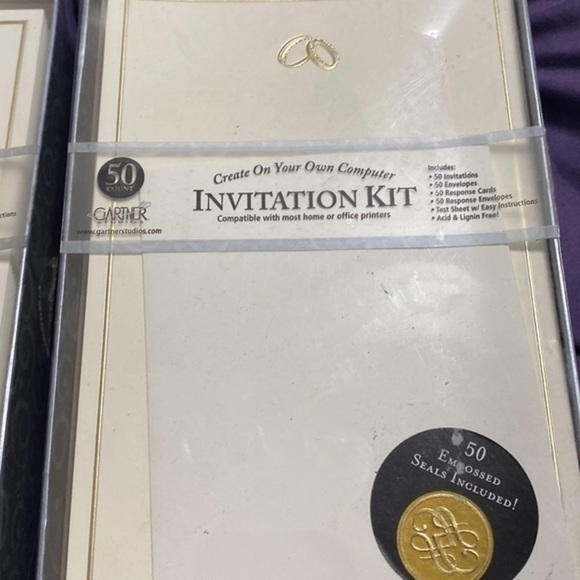 Gartner Studio wedding invitation kit ( set of 2) 50 count each - Picture 3 of 7